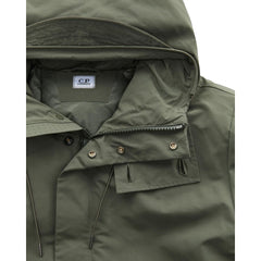 Chaqueta de poliéster verde de CP Company