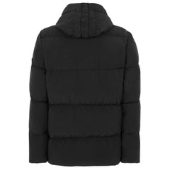 Chaqueta de nailon negra de Stone Island