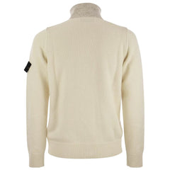 Suéter de lana blanca de Stone Island