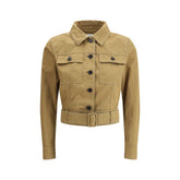 Chaqueta corta de algodón de Saint Laurent