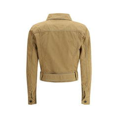 Chaqueta corta de algodón de Saint Laurent