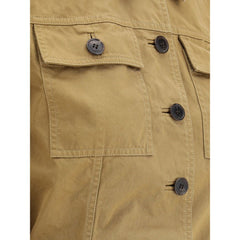 Chaqueta corta de algodón de Saint Laurent