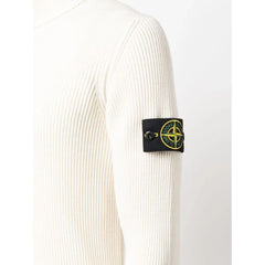 Suéter de lana blanca de Stone Island