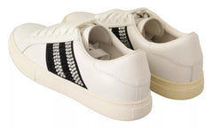 Zapatillas Marc Jacobs de piel blanca con cristales