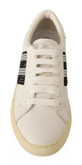 Zapatillas Marc Jacobs de piel blanca con cristales