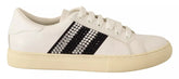 Zapatillas Marc Jacobs de piel blanca con cristales