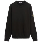 Suéter de algodón negro de Stone Island
