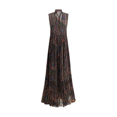 Vestido largo Paisley de Saint Laurent