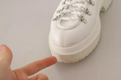 Zapatillas blancas con cordones de cuero MM6 Maison Margiela