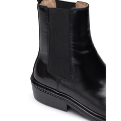 Bota de piel negra Bottega Veneta