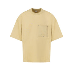 Camiseta de algodón beige de Bottega Veneta
