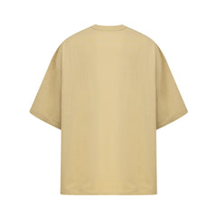 Camiseta de algodón beige de Bottega Veneta