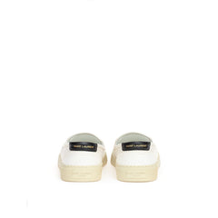 Zapatillas blancas de algodón de Saint Laurent