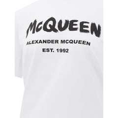 Alexander McQueen - Tops y camisetas de algodón blanco