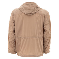 Chaqueta de poliamida beige de estilo urbano elevado de CP Company