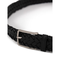 Cinturón de piel negro Bottega Veneta