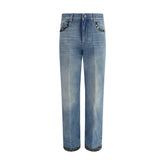 Vaqueros Valentino con detalles florales