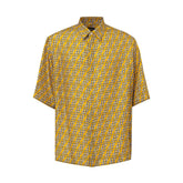 Camisa de seda amarilla Fendi