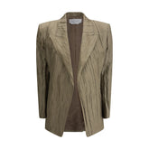 Blazer Mairi de seda fruncida de Gabriela Hearst