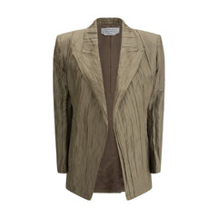 Blazer Mairi de seda fruncida de Gabriela Hearst