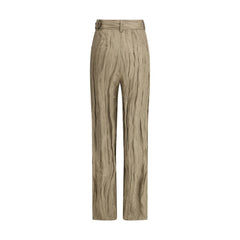 Pantalones Norman de seda fruncida de Gabriela Hearst