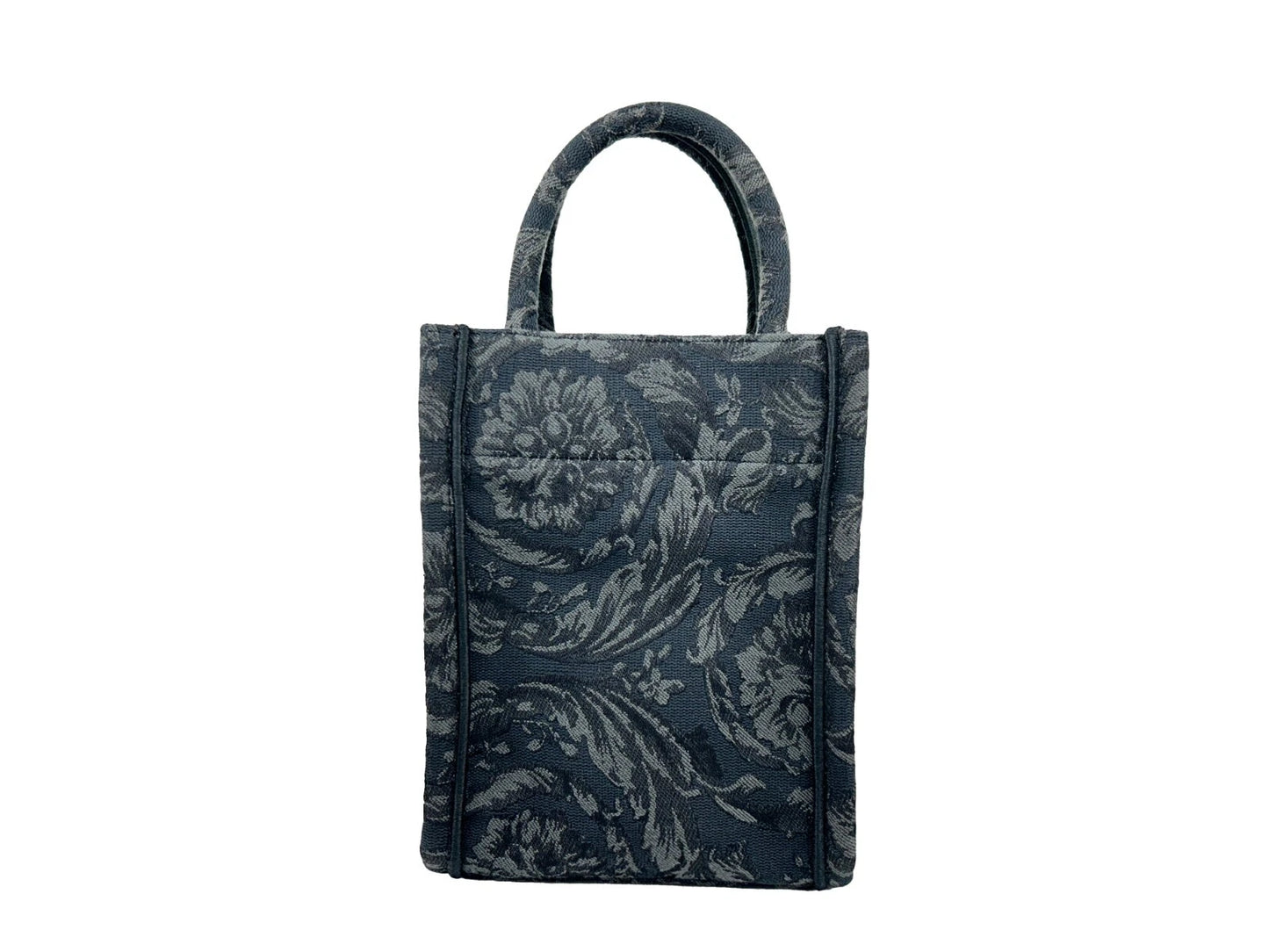 Versace Bolso bandolera Athena Barocco mini con asa superior Negro
