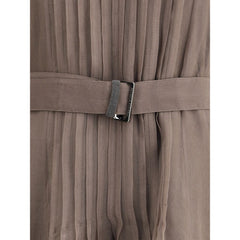 Vestido largo de seda Brunello Cucinelli