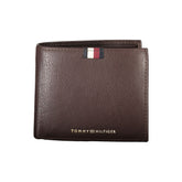 Cartera de cuero marrón para hombre de Tommy Hilfiger
