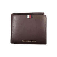Cartera de cuero marrón para hombre de Tommy Hilfiger