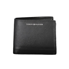 Cartera de cuero negra para hombre de Tommy Hilfiger