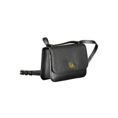 Bolso de mano de cuero negro Ralph Lauren