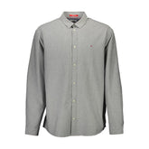 Camisa de algodón gris Tommy Hilfiger para hombre