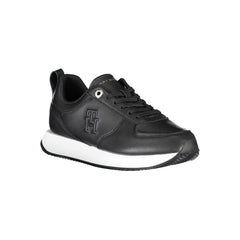 Zapatillas Tommy Hilfiger de piel negra para mujer
