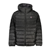 Chaqueta con capucha negra elegante de Tommy Hilfiger