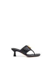 Sandalias Charlotte de piel napa negra Mystic de Gucci