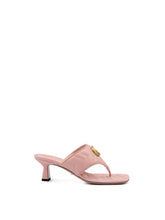 Sandalias Charlotte de piel napa rosa mística de Gucci