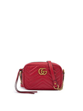 Bolso de cámara GG Marmont de piel roja de Gucci
