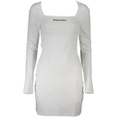 Vestido Tommy Hilfiger de viscosa blanca para mujer