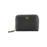 Cartera de cuero negra Ralph Lauren