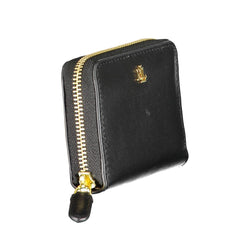 Cartera de cuero negra Ralph Lauren