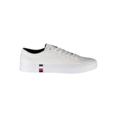 Zapatillas Tommy Hilfiger de cuero blanco para hombre