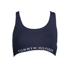 Sujetador deportivo Tommy Hilfiger de algodón azul para mujer