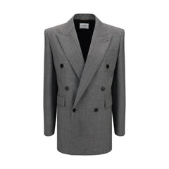 Blazer de sarga de lana de Saint Laurent