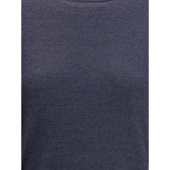 Top de lúrex de manga larga Brunello Cucinelli