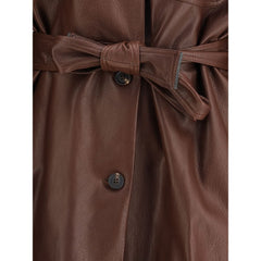 Brunello Cucinelli Chaqueta sahariana de cuero