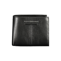 Cartera de cuero negra para hombre de Tommy Hilfiger