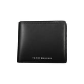 Cartera de cuero negra para hombre de Tommy Hilfiger