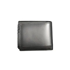 Cartera de cuero negra para hombre de Tommy Hilfiger