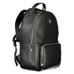 Mochila Tommy Hilfiger de polietileno negra para mujer