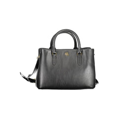Bolso de mano de cuero negro Ralph Lauren